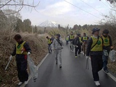 富士山の清掃ボランティア