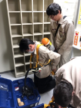 ガス避難訓練の写真
